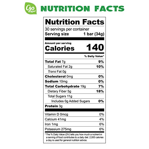 Go Raw Seed Bars, Banana Flaxseed | Gluten Free Snacks | Vegan |