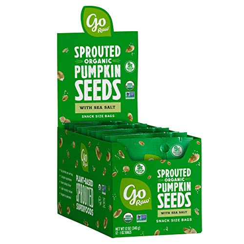 Go Raw Pumpkin Seeds With Sea Salt, Grab And Go Single-Serve, 1