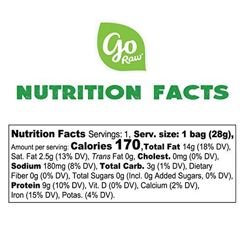 Go Raw Pumpkin Seeds With Sea Salt, Grab And Go Single-Serve, 1