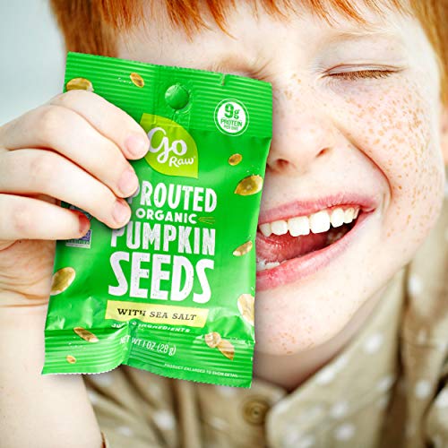 Go Raw Pumpkin Seeds With Sea Salt, Grab And Go Single-Serve, 1