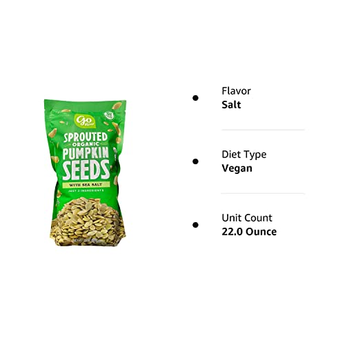 Pumpkin Seeds with Sea Salt, Sprouted & Organic, 22 oz. Bag | Ke...