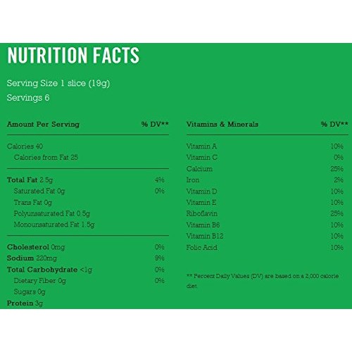 Go Veggie Sliced Cheese, Pepper Jack, 7.3 Ounce Pack Of 12