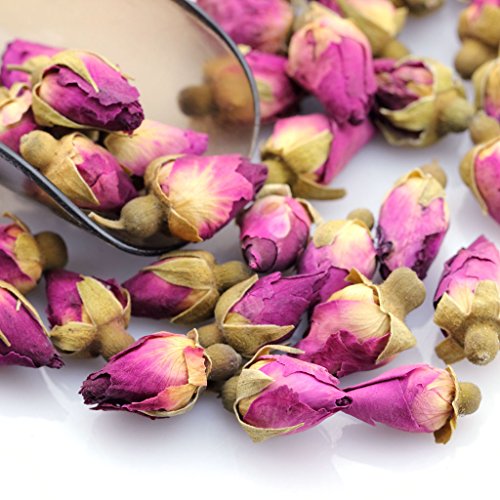 Goartea 100G / 3.5Oz Natural Red Rose Bud Dried Edible Petal Flo