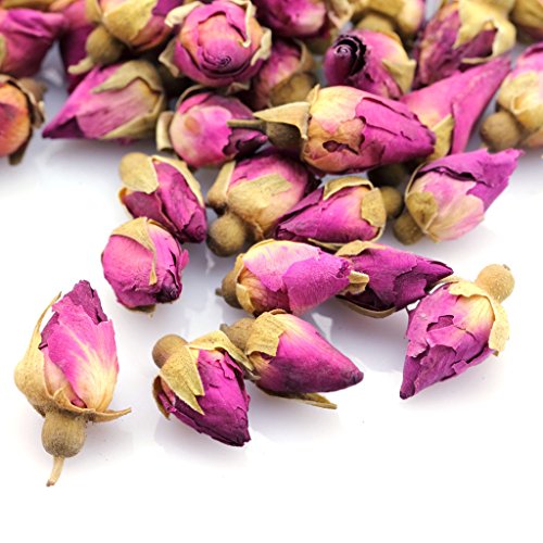 Goartea 100G / 3.5Oz Natural Red Rose Bud Dried Edible Petal Flo