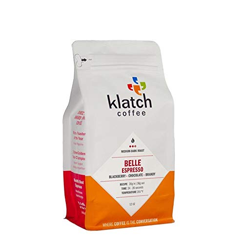 Klatch Coffee Belle Espresso Medium Roasted Whole Bean Coffee