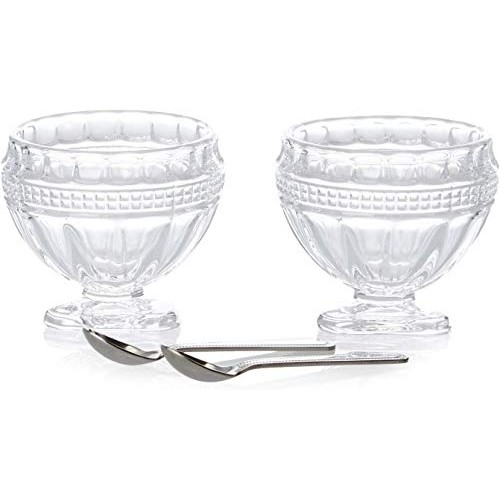 Godinger Salt And Pepper Cellars With Spoons - Set Of 2