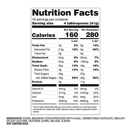 Godiva Chocolatier Hot Cocoa Canister, Dark Chocolate, 14.5 Ounce