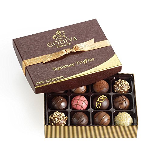 Godiva Chocolatier Assorted Chocolate Truffles Gift Box, Gold Ri