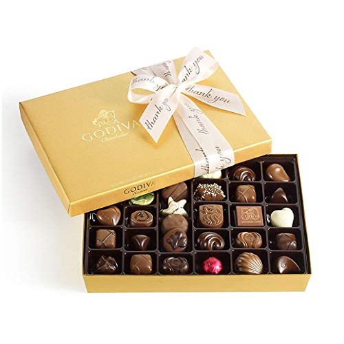 Godiva Chocolatier Assorted Chocolate Truffles Gold Gift Box, Th
