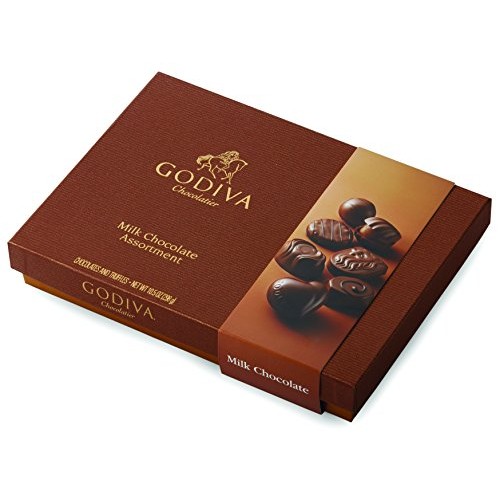 Godiva Chocolatier Assorted Milk Chocolate Truffles Gift Box, 22