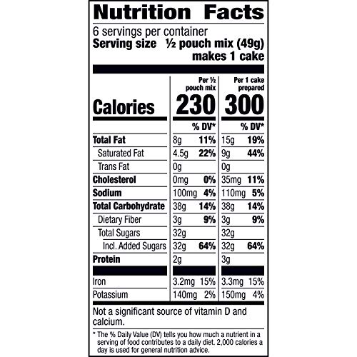 Godiva Molten Lava Cakes Baking Mix, 4 Count