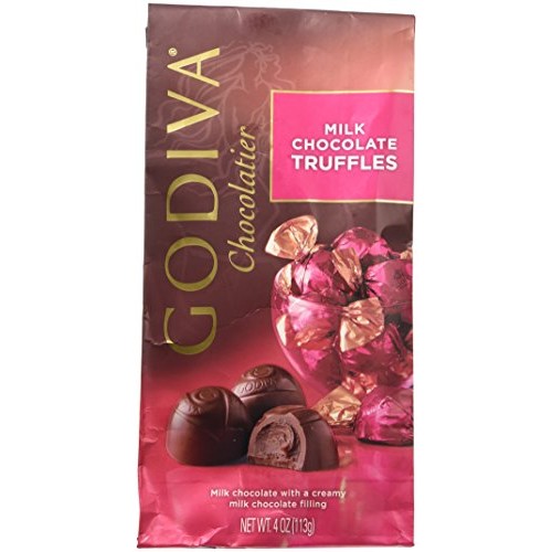 Godiva Milk Chocolate Truffle Candy, 4 Ounce -- 2 Per Case