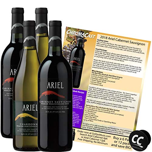 Ariel Cabernet &Amp; Chardonnay Non-Alcoholic Red &Amp; White Wine Exper