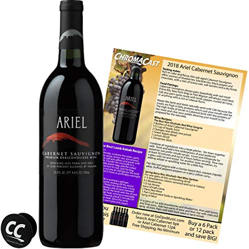 Ariel Cabernet Non-Alcoholic Red Wine Experience Bundle With Chr