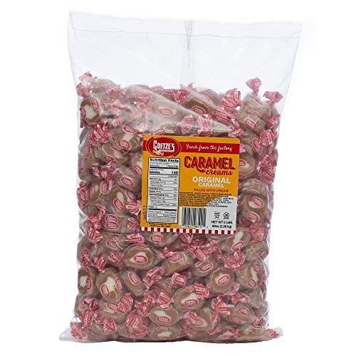 Goetzes Candy Vanilla Caramel Creams - 10 Pound Bag 160 Ounces