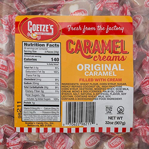 Goetzes Candy Vanilla Caramel Creams - 2 Pound Bag 32 Ounces