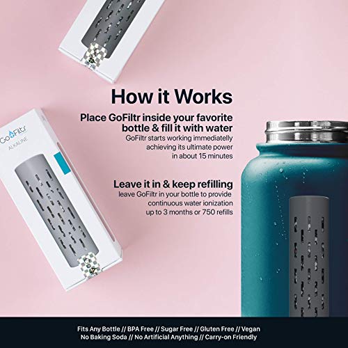Two Pack - Gofiltr Alkaline - Create 9.5Ph Ionized Mineral Alkal