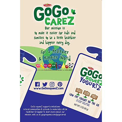 Gogo Squeez Yogurt Variety Pouch 16/ 3 Ounce, Net Wt 48 Ounce