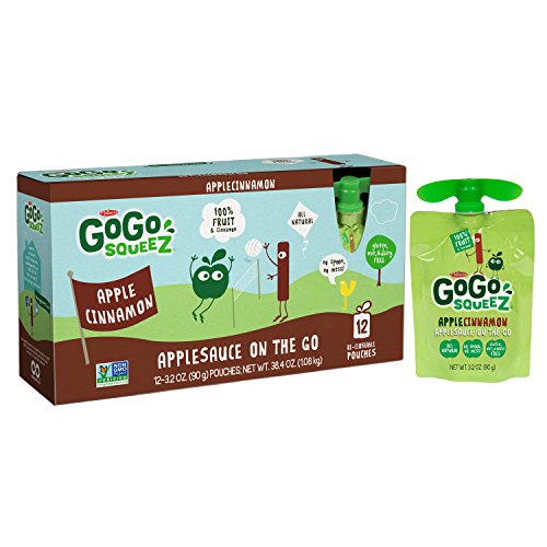 Gogo Squeez Applesauce On The Go, Apple Cinnamon, 3.2 Ounce Port