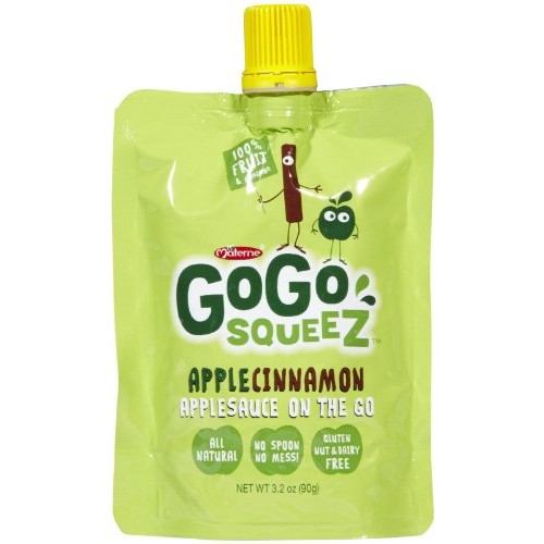 Gogo Squeez Applesauce, Apple Cinnamon, 3.2 Ounce 4 Pouches, G