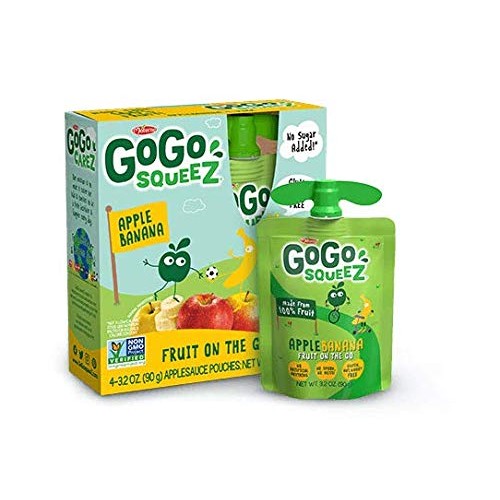 Gogo Squeez Applesauce On The Go, Apple Banana, 3.2 Ounce 48 Po