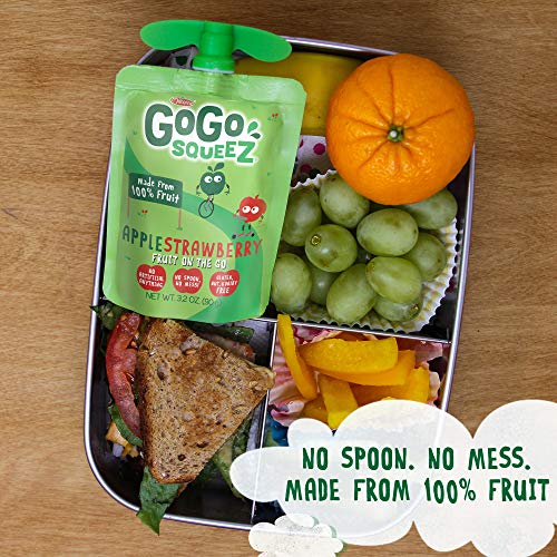 Gogo Squeez Applesauce On The Go, Apple Strawberry, 3.2 Ounce 7