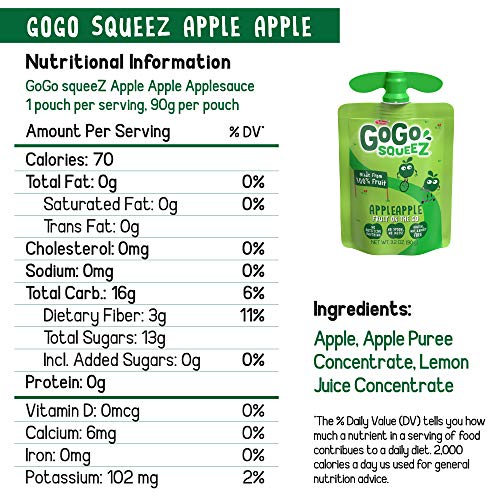 Gogo Squeez Applesauce, Variety Pack Apple Apple/Apple Cinnamon
