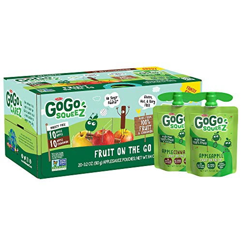 Gogo Squeez Applesauce, Variety Pack Apple Apple/Apple Cinnamon