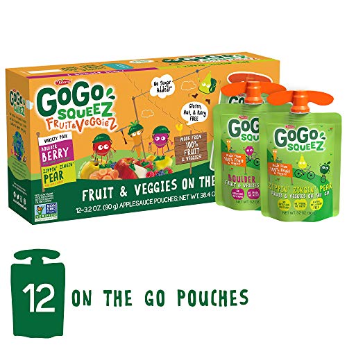 Gogo Squeez Fruit &Amp; Veggiez, Variety Pack Pear/Berry, 3.2 Ounc Gogo Squeez Fruit &Amp; Veggiez, Variety Pack Pear/Berry, 3.2 Ounc