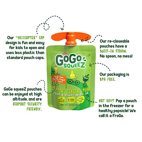 Gogo Squeez Fruit &Amp; Veggiez, Variety Pack Pear/Berry, 3.2 Ounc Gogo Squeez Fruit &Amp; Veggiez, Variety Pack Pear/Berry, 3.2 Ounc