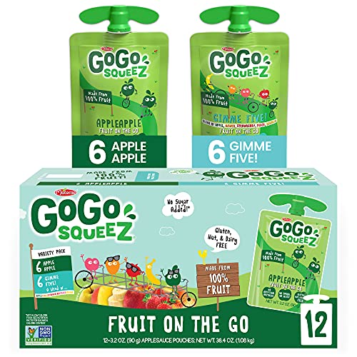 Gogo Squeez Fruit On The Go Variety Pack, Apple Apple &Amp; Gimme Fi