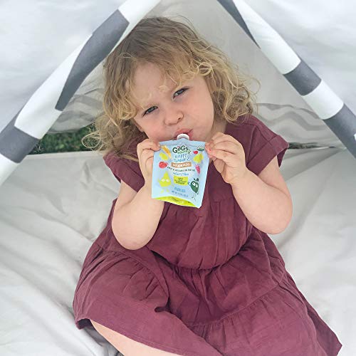 Gogo Squeez Happy Tummiez, Organic Apple Raspberry Pear Yellow C