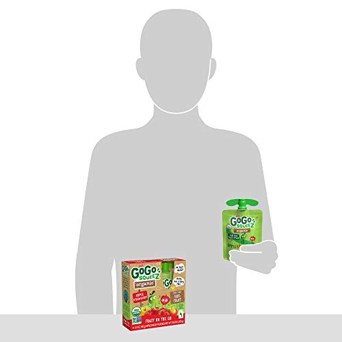 Gogo Squeez Organic Applesauce On The Go, Apple Strawberry, 3.2