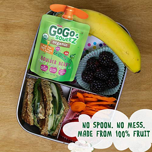 Gogo Squeez Organic Fruit &Amp; Veggiez, Apple Mixed Berry Carrot, 3