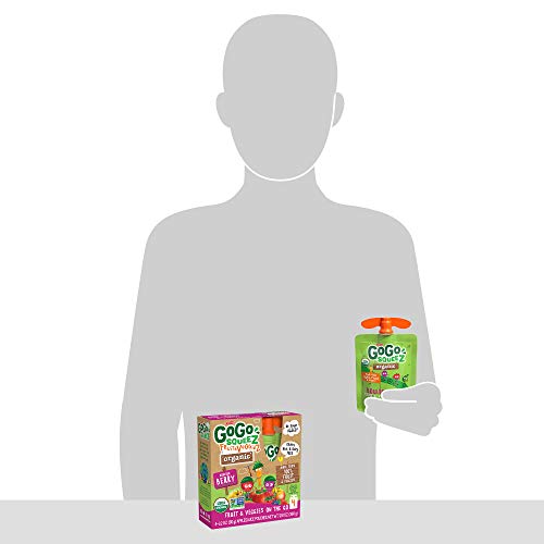 Gogo Squeez Organic Fruit &Amp; Veggiez, Apple Mixed Berry Carrot, 3