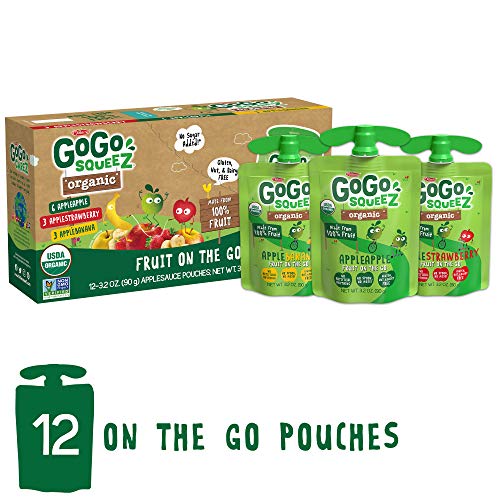 Gogo Squeez Organic Fruit On The Go Variety Pack, Apple/Banana/S