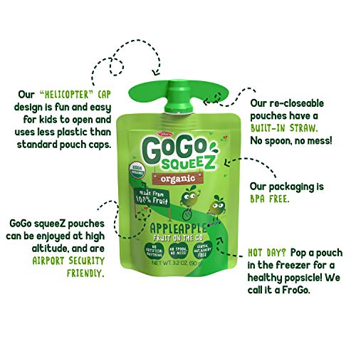 Gogo Squeez Organic Fruit On The Go Variety Pack, Apple/Banana/S