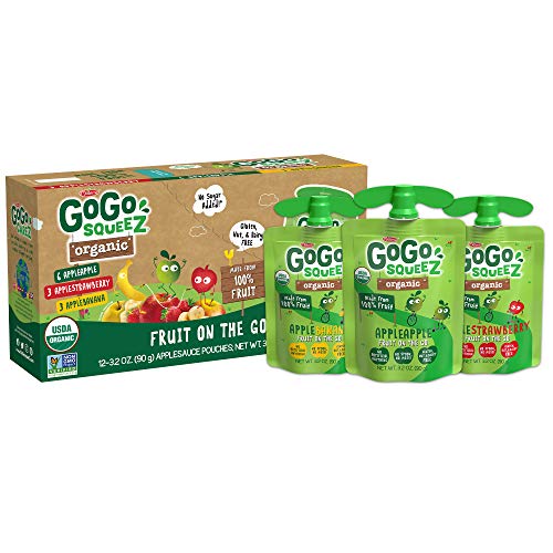 Gogo Squeez Organic Fruit On The Go Variety Pack, Apple/Banana/S