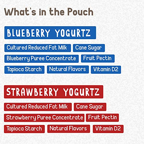 Gogo Squeez Yogurtz, Variety Pack Blueberry/Strawberry, 3 Ounc
