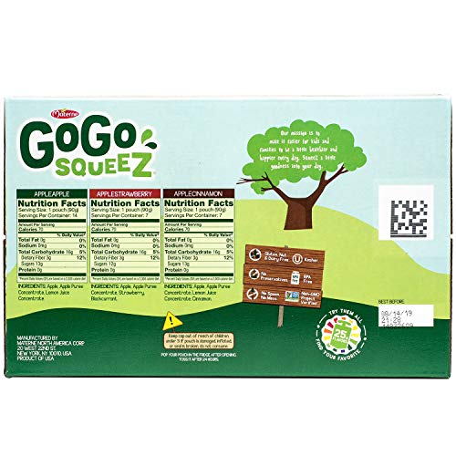 Gogo Squeez Applesauce Variety Pack 3.2Oz, 28Ct.