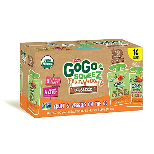 Gogo Squeez Organic Fruit &Amp; Veggiez On The Go Pouch, 3.2 Ounce
