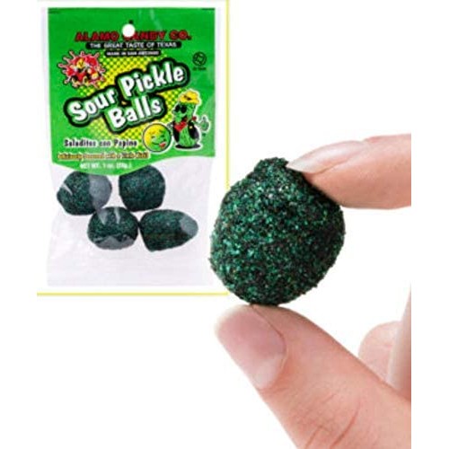 3pack- Sour Pickle Balls- Intense Candies with a pungent Sour Pi...