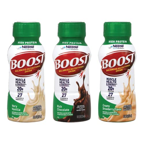 Boost High Protein Balanced Nutritional Drink Variety Pack - 8 F