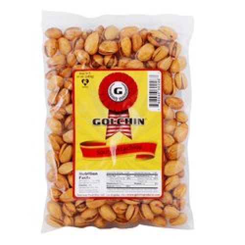 Golchin Sour Pistachios, 10 Oz Roasted &Amp; Salted