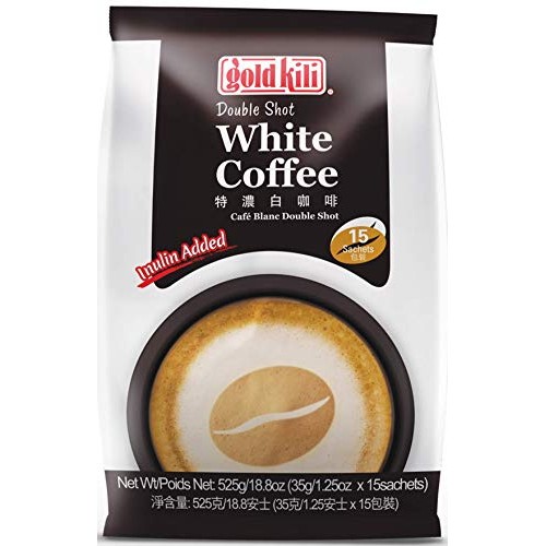 Gold Kili Instant Double Shot White Coffee, 15 -Count