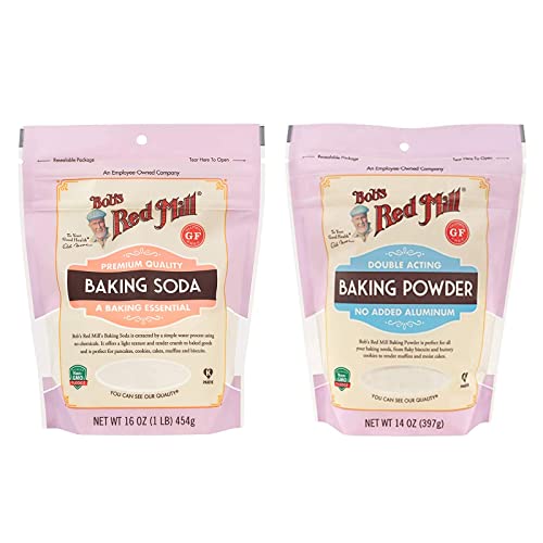 Bob’S Red Mill Baking Soda 16 Oz And Baking Powder 14 Oz For Coo