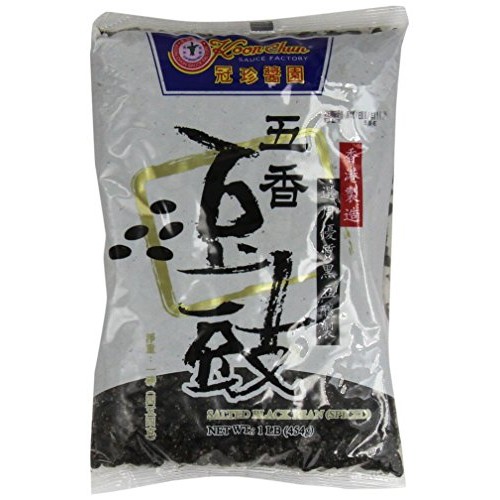 Chinese Douchi - Fermented Black Beans - 16 Oz Bag Each