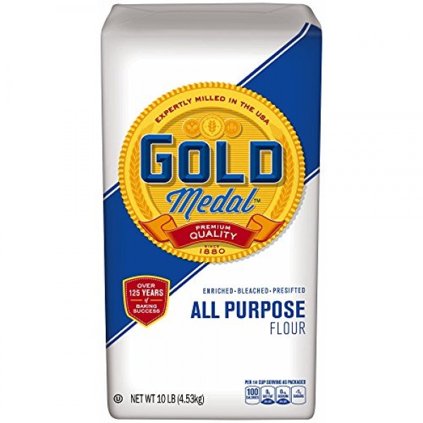 Gold Medal All Purpose Flour, 10 lbs. pack of 2