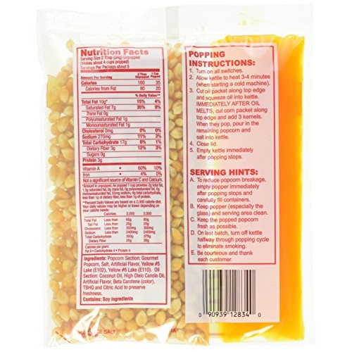 Gold Medal Fun-Pop Popcorn Kit With Coconut Oilnet Weight 5.5 O