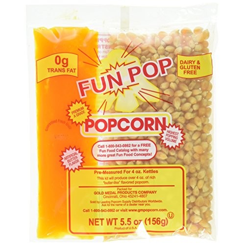 Gold Medal Fun-Pop Popcorn Kit With Coconut Oilnet Weight 5.5 O